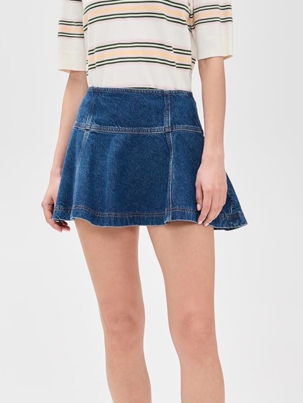 NWT Reformation Bentley Denim Mini Skirt - size 25
